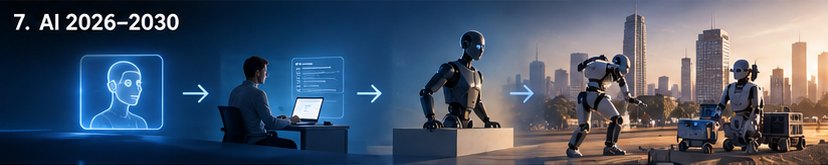 Hoe AI zich tussen 2026 en 2030 kan ontwikkelen