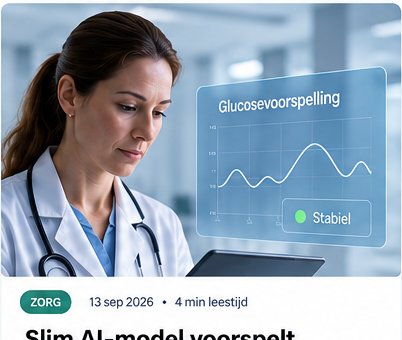 AI voorspelt glucoseverloop: van slimme technologie naar persoonlijkere zorg