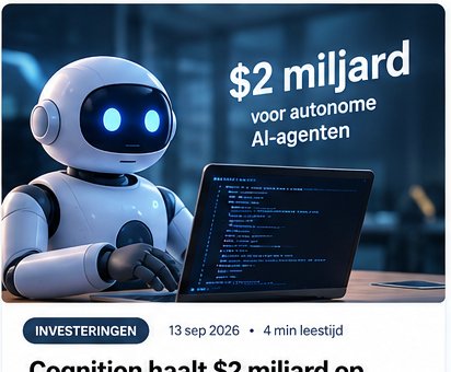 Autonome AI-agenten krijgen miljarden: verandert softwareontwikkeling voorgoed?