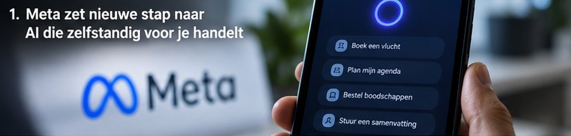 Meta zet nieuwe stap naar AI die zelfstandig voor je handelt